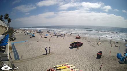 17th St. Del Mar Beach - 4K SW Live Webcam - May 9, 2026, 3:29pm PDT