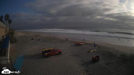 17th St. Del Mar Beach - 4K SW Live Webcam - Jun 5, 2026, 6:28pm PDT