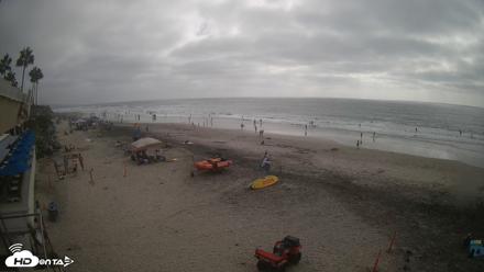 17th St. Del Mar Beach - 4K SW Live Webcam - Sep 12, 2026, 4:08pm PDT
