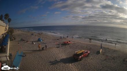 17th St. Del Mar Beach - 4K SW Live Webcam - Jun 26, 2026, 6:40pm PDT