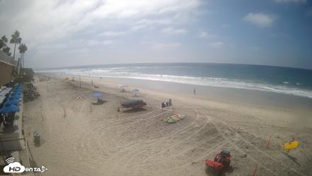 17th St. Del Mar Beach - 4K SW Live Webcam - Sep 25, 2026, 1:34pm PDT