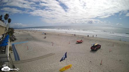 17th St. Del Mar Beach - 4K SW Live Webcam - Apr 26, 2026, 3:28pm PDT