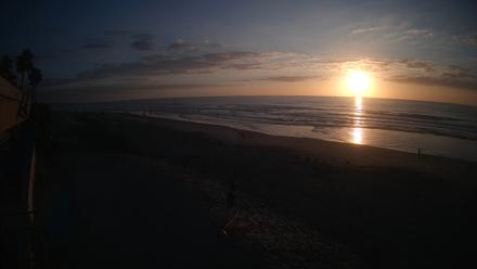 17th St. Del Mar Beach - 4K SW Live Webcam - Jan 24, 2026, 4:55pm PST