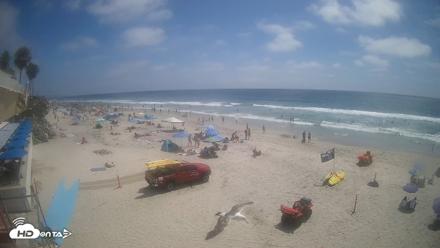 17th St. Del Mar Beach - 4K SW Live Webcam - Jun 12, 2026, 2:57pm PDT