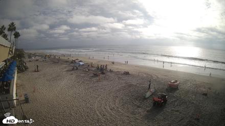 17th St. Del Mar Beach - 4K SW Live Webcam - Sep 26, 2026, 4:58pm PDT