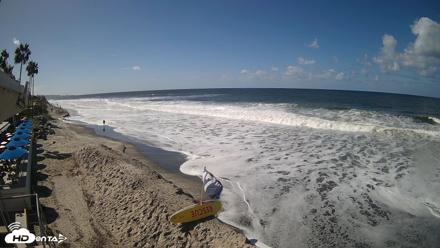 17th St. Del Mar Beach - 4K SW Live Webcam - Oct 12, 2026, 11:17am PDT
