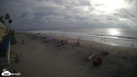 17th St. Del Mar Beach - 4K SW Live Webcam - Sep 26, 2026, 4:58pm PDT