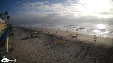 17th St. Del Mar Beach - 4K SW Live Webcam - Sep 12, 2026, 5:23pm PDT