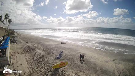 17th St. Del Mar Beach - 4K SW Live Webcam - Oct 12, 2026, 2:24pm PDT