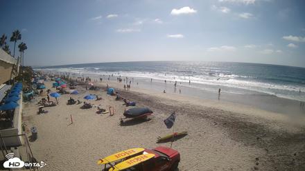 17th St. Del Mar Beach - 4K SW Live Webcam - Sep 13, 2026, 2:59pm PDT