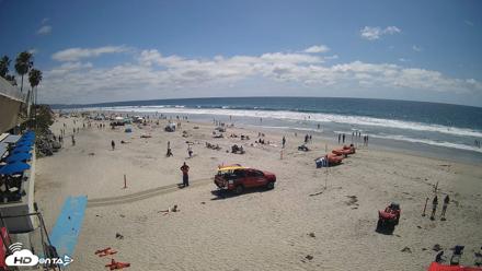 17th St. Del Mar Beach - 4K SW Live Webcam - May 25, 2026, 2:34pm PDT