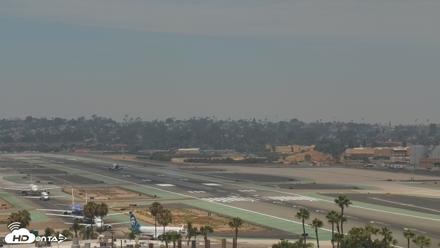 SD Lindbergh Airport & Bay Live Webcam - Jul 20, 2026, 12:40pm PDT