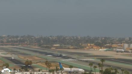 SD Lindbergh Airport & Bay Live Webcam - Jul 18, 2026, 10:21am PDT