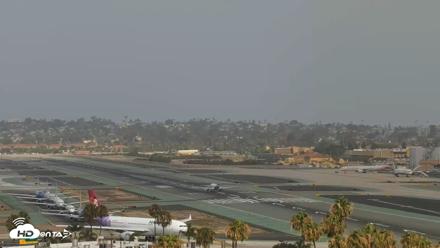 SD Lindbergh Airport & Bay Live Webcam - May 18, 2026, 9:22am PDT