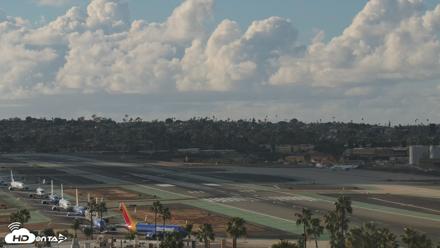 SD Lindbergh Airport & Bay Live Webcam - Oct 22, 2026, 4:25pm PDT