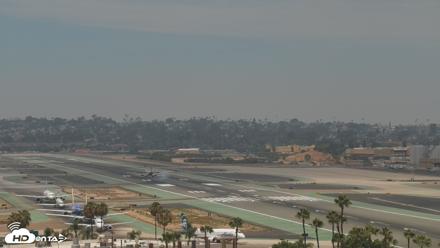 SD Lindbergh Airport & Bay Live Webcam - Jul 20, 2026, 12:41pm PDT