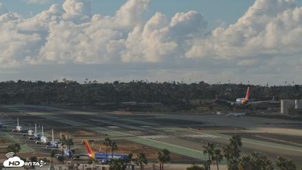 SD Lindbergh Airport & Bay Live Webcam - Oct 22, 2026, 4:25pm PDT