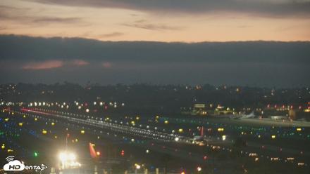 SD Lindbergh Airport & Bay Live Webcam - Aug 17, 2026, 8:05pm PDT
