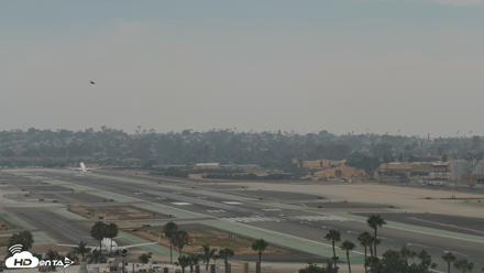 SD Lindbergh Airport & Bay Live Webcam - Jul 20, 2026, 2:27pm PDT