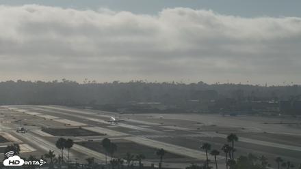 SD Lindbergh Airport & Bay Live Webcam - Jul 22, 2026, 6:35pm PDT