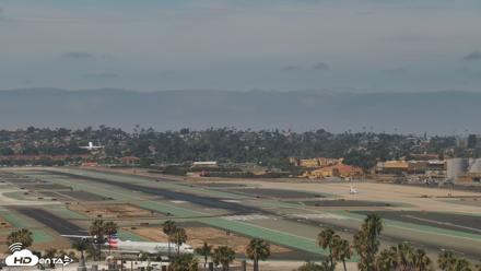 SD Lindbergh Airport & Bay Live Webcam - Apr 10, 2026, 12:34pm PDT