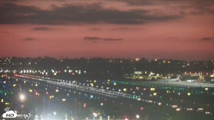 SD Lindbergh Airport & Bay Live Webcam - Aug 10, 2026, 8:16pm PDT