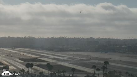 SD Lindbergh Airport & Bay Live Webcam - Jul 22, 2026, 6:34pm PDT