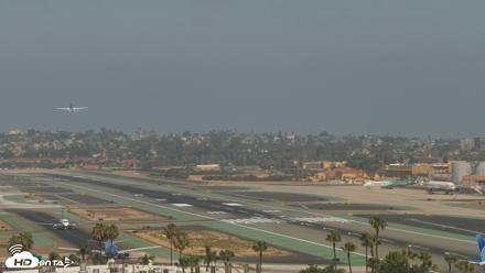 SD Lindbergh Airport & Bay Live Webcam - Jul 18, 2026, 10:21am PDT