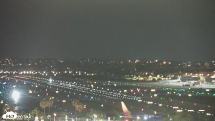 SD Lindbergh Airport & Bay Live Webcam - Jun 24, 2026, 9:19pm PDT