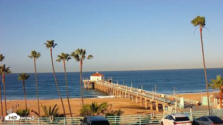 Manhattan Beach Pier Ultra HD Live Webcam - Oct 13, 2026, 8:26am PDT