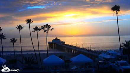 Manhattan Beach Pier Ultra HD Live Webcam - Oct 17, 2026, 6:18pm PDT