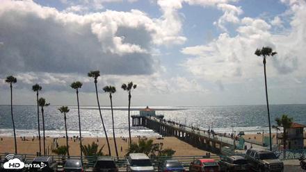 Manhattan Beach Pier Ultra HD Live Webcam - Apr 26, 2026, 3:35pm PDT
