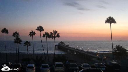Manhattan Beach Pier Ultra HD Live Webcam - Aug 21, 2026, 7:50pm PDT
