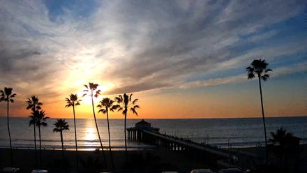 Manhattan Beach Pier Ultra HD Live Webcam - Jan 28, 2026, 4:59pm PST
