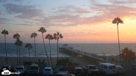 Manhattan Beach Pier Ultra HD Live Webcam - Aug 5, 2026, 7:50pm PDT