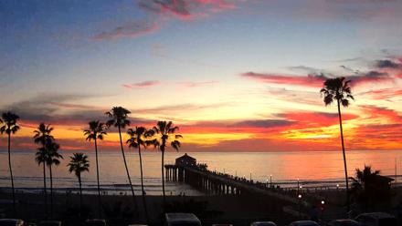 Manhattan Beach Pier Ultra HD Live Webcam - Mar 13, 2026, 7:15pm PDT