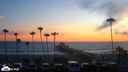 Manhattan Beach Pier Ultra HD Live Webcam - Apr 23, 2026, 7:33pm PDT