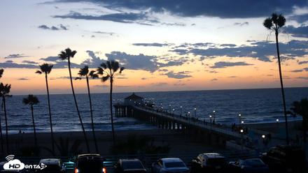 Manhattan Beach Pier Ultra HD Live Webcam - Oct 23, 2026, 6:24pm PDT
