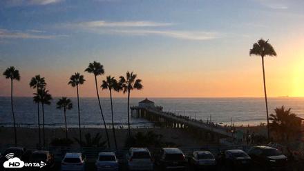 Manhattan Beach Pier Ultra HD Live Webcam - Aug 21, 2026, 7:14pm PDT