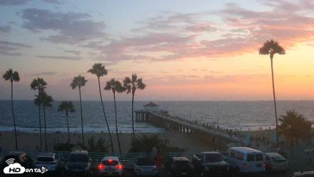 Manhattan Beach Pier Ultra HD Live Webcam - Aug 5, 2026, 7:52pm PDT