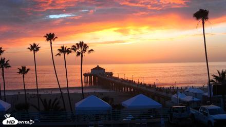 Manhattan Beach Pier Ultra HD Live Webcam - Oct 17, 2026, 6:22pm PDT