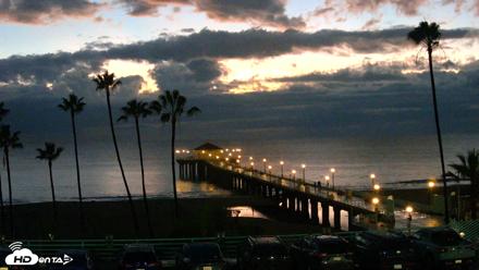 Manhattan Beach Pier Ultra HD Live Webcam - Oct 21, 2026, 6:40pm PDT