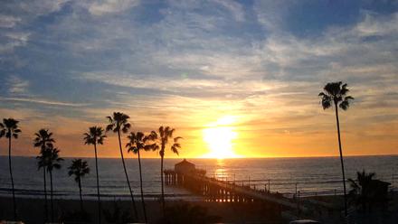 Manhattan Beach Pier Ultra HD Live Webcam - Feb 25, 2026, 5:34pm PST