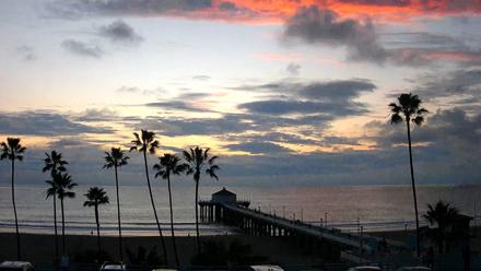 Manhattan Beach Pier Ultra HD Live Webcam - Jan 22, 2026, 5:19pm PST