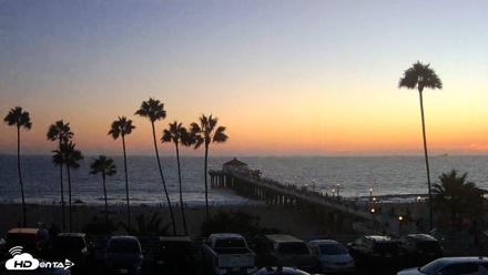 Manhattan Beach Pier Ultra HD Live Webcam - Aug 22, 2026, 7:43pm PDT