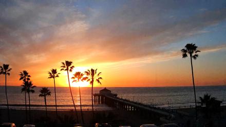 Manhattan Beach Pier Ultra HD Live Webcam - Jan 28, 2026, 5:17pm PST