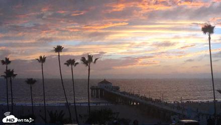 Manhattan Beach Pier Ultra HD Live Webcam - Sep 27, 2026, 6:44pm PDT