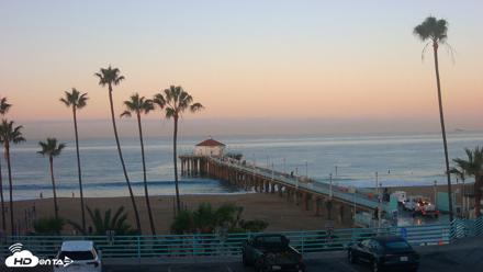 Manhattan Beach Pier Ultra HD Live Webcam - Oct 19, 2026, 7:13am PDT