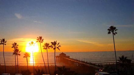 Manhattan Beach Pier Ultra HD Live Webcam - Jan 11, 2026, 4:56pm PST