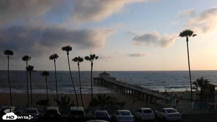 Manhattan Beach Pier Ultra HD Live Webcam - May 23, 2026, 7:12pm PDT